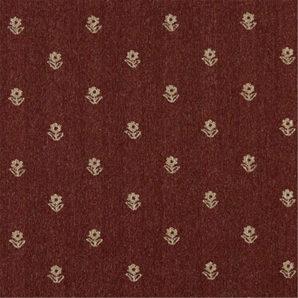 Fine-Line Rustic Red And Beige Flowers Country Style Upholstery Fabric - 54 in. Wide FI2943195